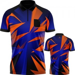 Arraz Shard Shirt Black/Blue-Orange