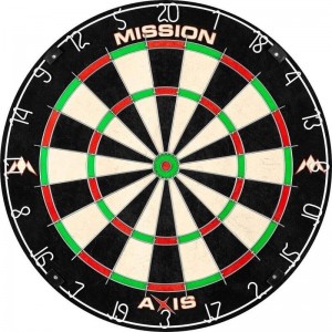 Mission Axis Dartboard Inclusief Ophangset (Steel Tip)