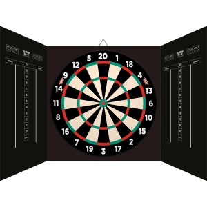 Bull's Magnetic Paper Dartboard Cabinet Set