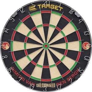 Target Dimitri van den Bergh DartBord Cabinet Set