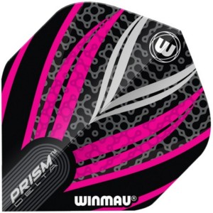 Winmau Prism Delta white & pink Flights