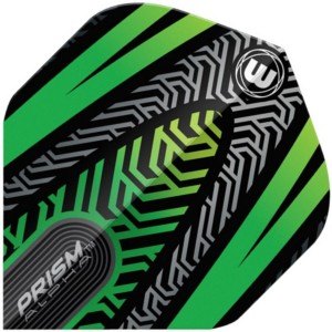 Winmau Prism Alpha Black & Green Flights