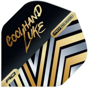 Red Dragon Luke Humphries Coolhand Premium Gold Flights NO2